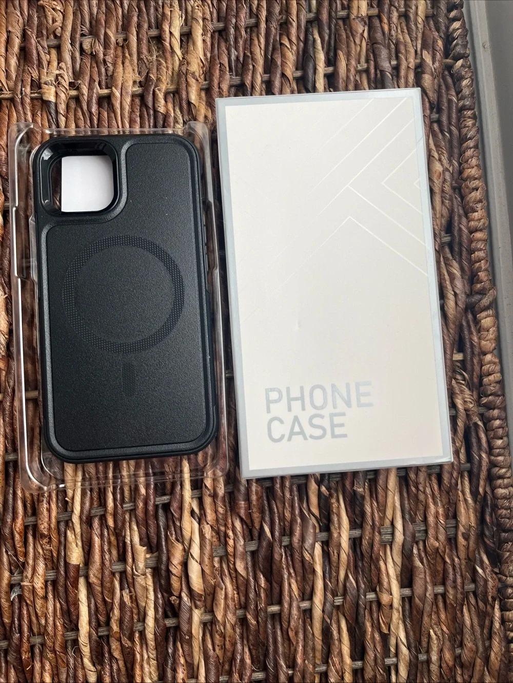 Black Magnetic-Compatible Phone 13 Case - Phone Case 6.1” Shockproof